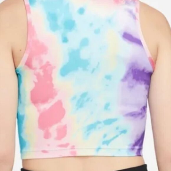 Nike Dri Fit Crop Tie Dye Cropped Top Women's L - Picture 2 of 4